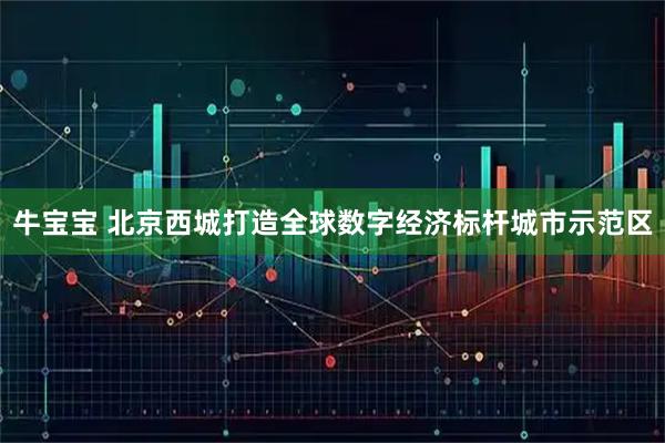 牛宝宝 北京西城打造全球数字经济标杆城市示范区