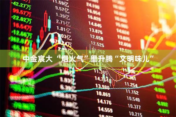 中金宸大 “烟火气”里升腾“文明味儿”